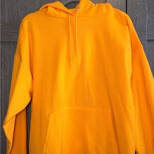 Bright Orange Men's Hoodie Sweater